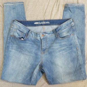 OLD NAVY Light ROCKSTAR SKINNY Low Rise JEANS 14